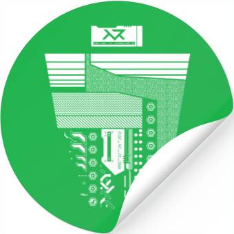 Discover Cyber modern Stickers