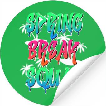 Discover Spring Break Squad Summer Vacation Spring Break Stickers