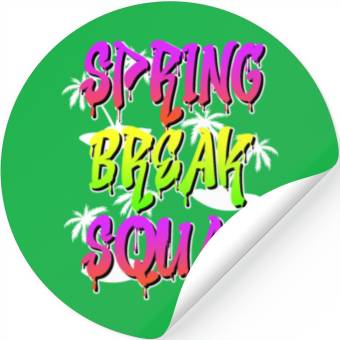 Discover Spring Break Squad Summer Vacation Spring Break Stickers