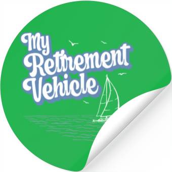 Discover Retired Sailor Sailing Retirement Plan Stickers
