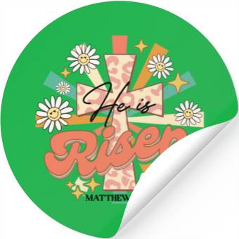 Discover He is risen Mathew 28:06 Stickers