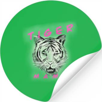 Discover Tiger Mama (pink) Stickers