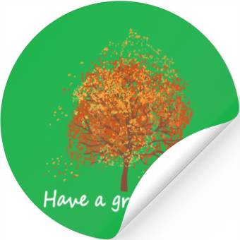 Discover Autumn Have A Great Fall Tree Fall Stickers