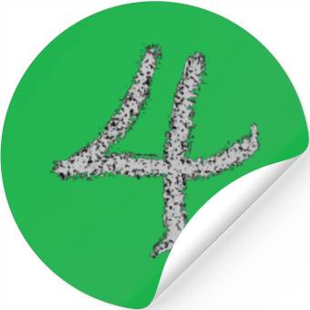 Discover Number 4 - Grey Stickers