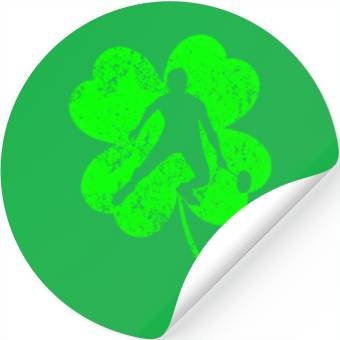 Discover Badminton St. Patrick's day shamrock Stickers
