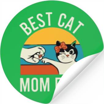 Discover best cat mom ever Stickers