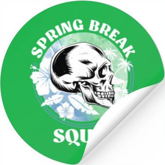 Discover Spring Break Squad Summer Vacation Spring Break Stickers