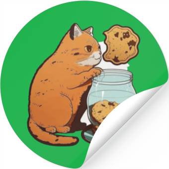 Discover Cookie Kitty Cat Stickers