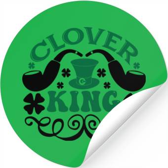 Discover clover king Stickers
