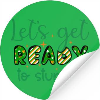 Discover Lets get Patricks Day Sublimation Stickers