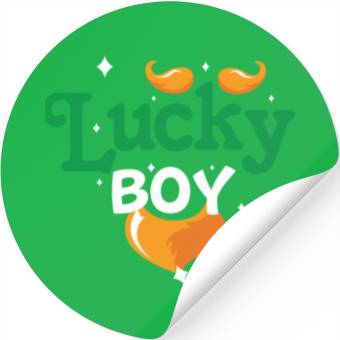 Discover lucky boy Stickers