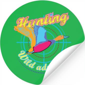 Discover Hunting Wild Adventure Stickers
