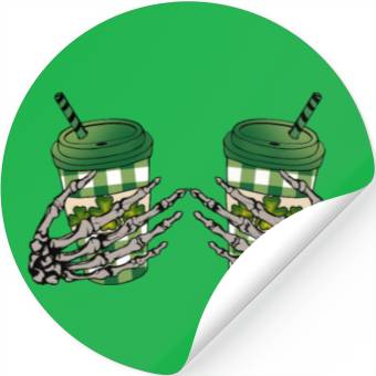 Discover Skeleton Hand Patricks day Graphics Stickers