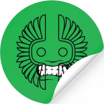 Discover angry face. Stickers