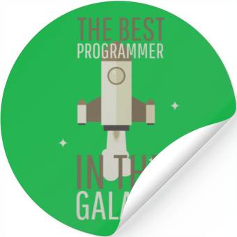 Discover Programmer Humor Best Programmer in the Galaxy Stickers