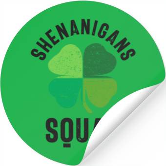 Discover Shenanigans Squad St Patricks Day Stickers