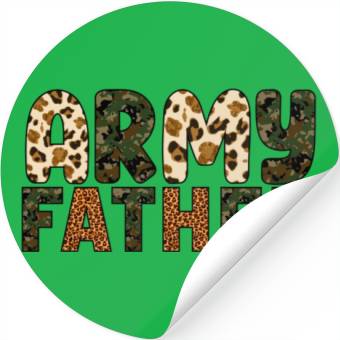 Discover Army Father Sublimation Stickers