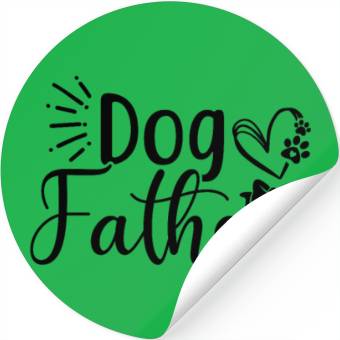 Discover dog father Stickers