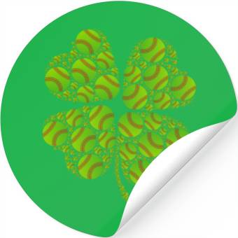Discover Baseball shamrock lucky charm baseball Stickers