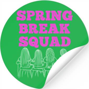 Discover Spring Break Squad Summer Vacation Spring Break Stickers