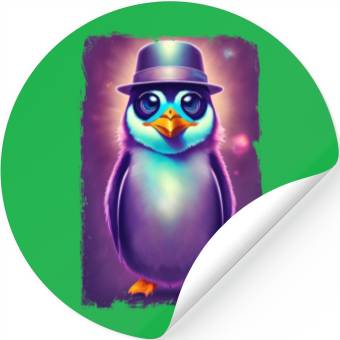 Discover Fantasy Penguin Art Stickers