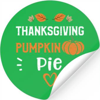 Discover Thanksgiving Pumpkin Pie - Pumpkin Stickers