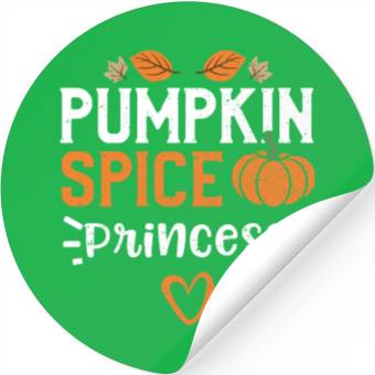 Discover Pumpkin Spice Princess - Pumpkin Stickers