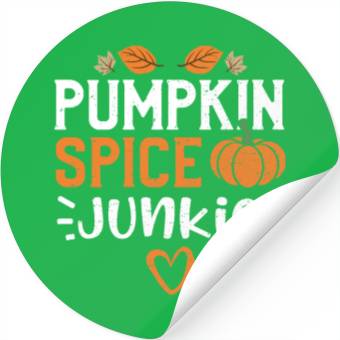 Discover Pumpkin Spice Junkie - Pumpkin Stickers