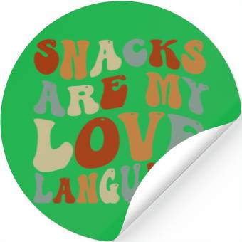 Discover Snacks Are My Love Language Stickers