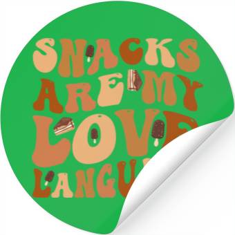 Discover Snacks Are My Love Language Stickers