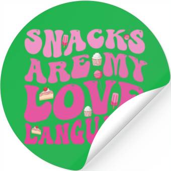 Discover Snacks Are My Love Language Stickers