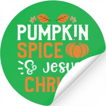 Discover Pumpkin Spice & Jesus Christ Stickers