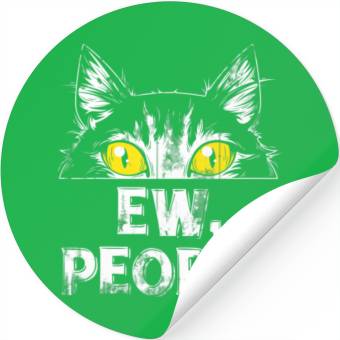Discover Ew People Cat Stickers