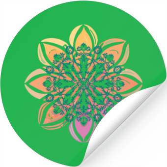 Discover mandala Clamber drawing Stickers