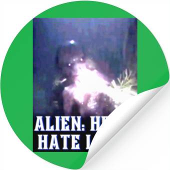 Discover Alien Hey I Hate Lightpng Stickers