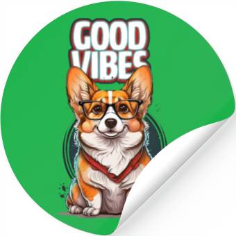 Discover Corgi Good V Stickers