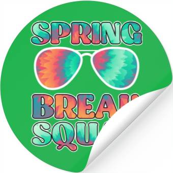 Discover Spring Break Squad Summer Vacation Spring Break Stickers
