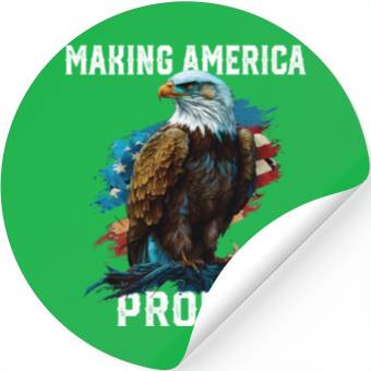 Discover Making America Proud American Bald Eagle Stickers