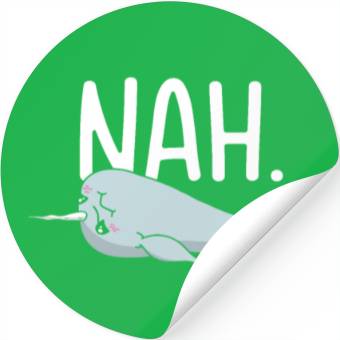 Discover Procrastinating Narwhal Lover Aquatic Animals Stickers