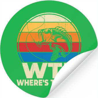 Discover WTF wheres the fish Stickers