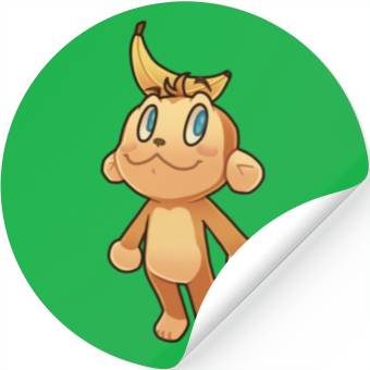 Discover banana monkey Stickers