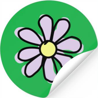 Discover Lavender Flower Stickers
