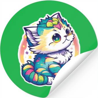 Discover Cute Chibi Kitten Stickers