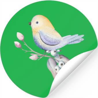 Discover Lovely Bird Stickers