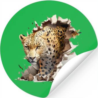 Discover The Leopard Stickers