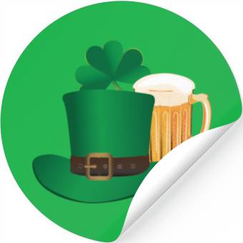Discover Beer Saint Patricks Stickers