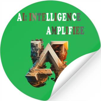 Discover AI: Intelligence Amplified Stickers