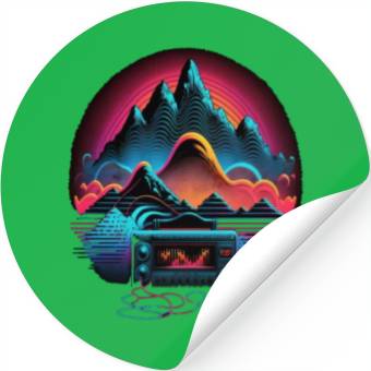 Discover AV Technician Sound Waves Audio Visual Technology Stickers