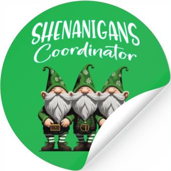 Discover Shenanigans Squad Gnomes St Patrick's Day Stickers