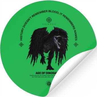 Discover Black dinosaur wings Stickers